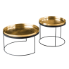 2SET konferenční stolek ELEMENTS TABLET 57/46 CM zlatý  Nábytek 42730