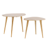 2SET konferenční stolek ELEMENTS 39/32 CM zlatý  Nábytek 42719