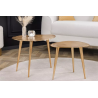 2SET konferenční stolek ELEMENTS 39/32 CM zlatý  Nábytek 42719