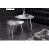 2SET konferenční stolek ELEMENTS 39/32 CM stříbrný  Nábytek 42718