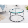 Konferenční stolek CHAIN 65 CM stříbrný  Nábytek 42235