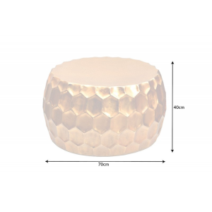 Konferenční stolek ORGANIC ORIENT 70 CM zlatý  Komody 42225