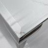 Konferenční stolek MODERN BAROCCO 100 CM SILVER mramorový vzhled  Konferenční stolky 39998