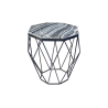 Odkládací stolek DIAMOND NOBLES 50 CM šedý mramor  Konferenční stolky 41858