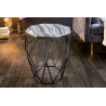 Odkládací stolek DIAMOND NOBLES 50 CM šedý mramor  Konferenční stolky 41858