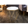 Odkládací stolek DIAMOND NOBLES 50 CM bílý mramor  Konferenční stolky 41856