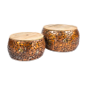 2SET konferenční stolek STONE MOSAIC 65 CM měděný  Konferenční stolky 41432