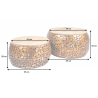 2SET konferenční stolek STONE MOSAIC 65 CM měděný  Konferenční stolky 41432