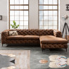 Rohová pohovka Chesterfield pravá mikrovlákno  Sedací soupravy 40667
