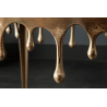 Designový odkládací stolek LIQUID LINE L 50 CM zlatý  Konferenční stolky 40638