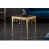 Designový odkládací stolek LIQUID LINE L 50 CM zlatý  Konferenční stolky 40638