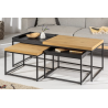 3SET konferenční stolek LOFT dubový vzhled  Konferenční stolky 40623