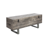 Univerzální truhla FACTORY 115 CM šedá masiv mango  Konferenční stolky 39664