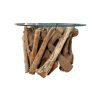 Konferenční stolek NATURE LOUNGE 50 CM masiv teak bez skleněné desky  Konferenční stolky 39832