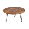 Konferenční stolek WOOD MOSAI 70 CM masiv teak  Nábytek 39540