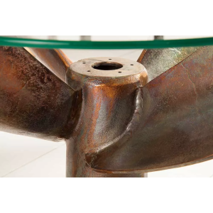 Konferenční stolek OCEAN 60 CM měděný včetně skla  Konferenční stolky 39255