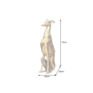 Socha Greyhound 70 cm zlatá  Doplňky a dekorace 45170