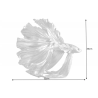 Soška FISH CROWNTAIL 36 CM stříbrná  Doplňky a dekorace 43175
