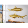 Nástěnná dekorace SHARK GOLD 105 CM pravá  Doplňky a dekorace 43046