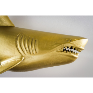 Nástěnná dekorace SHARK GOLD 105 CM levá  Doplňky a dekorace 43045