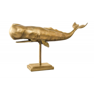 Skulptura WHALE GOLD 70 CM  Doplňky a dekorace 43036