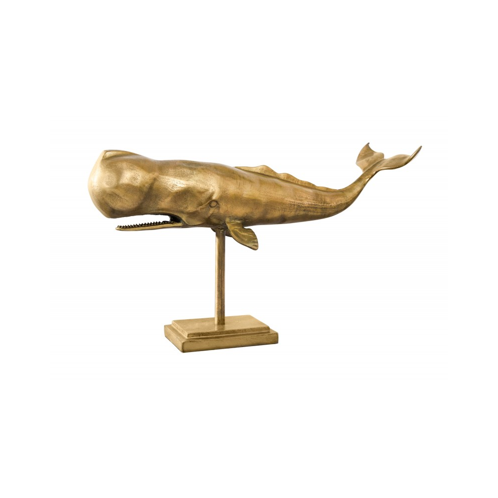 Skulptura WHALE GOLD 70 CM  Doplňky a dekorace 43036