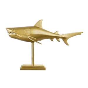 Skulptura SHARK GOLD 70 CM  Doplňky a dekorace 42988