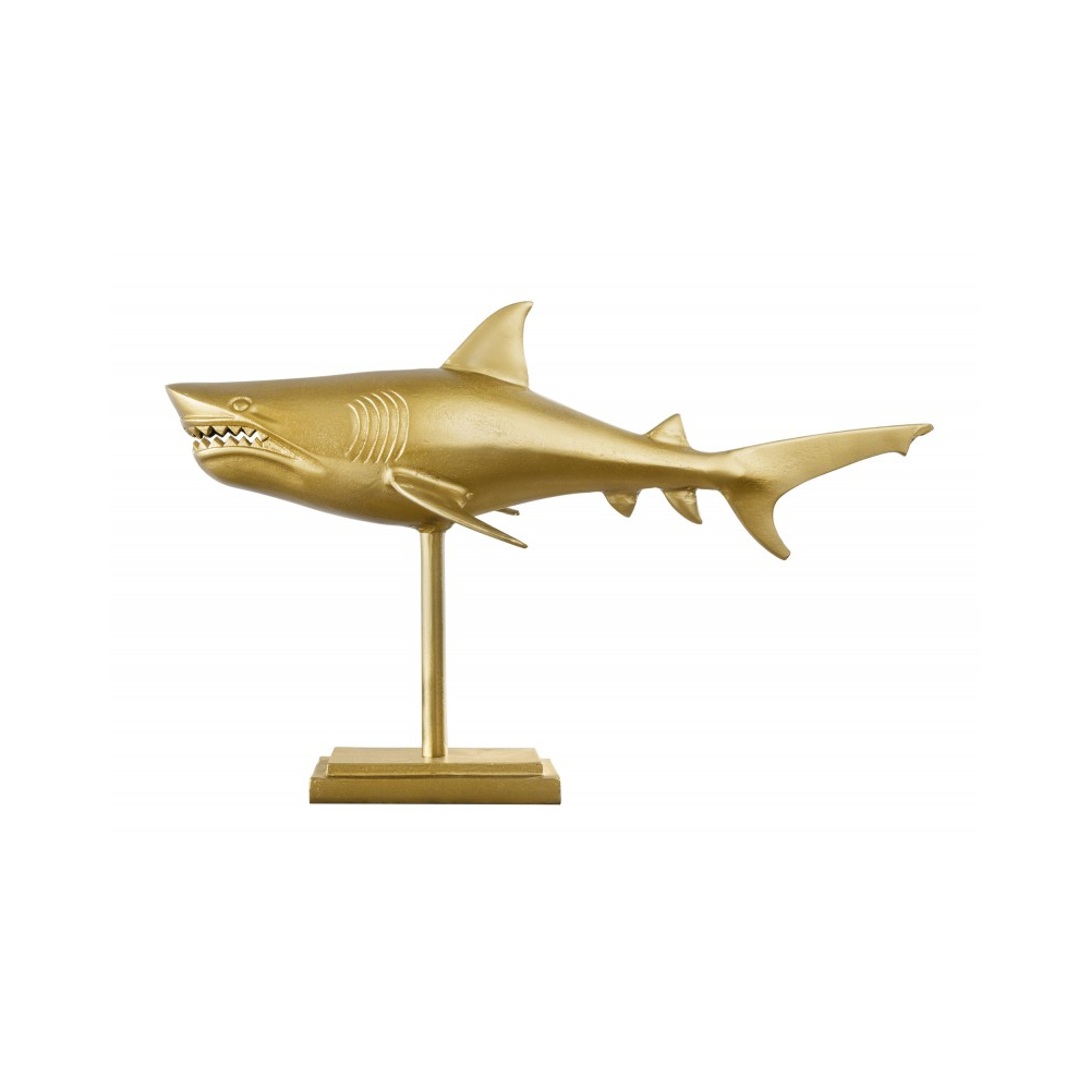 Skulptura SHARK GOLD 70 CM  Doplňky a dekorace 42988