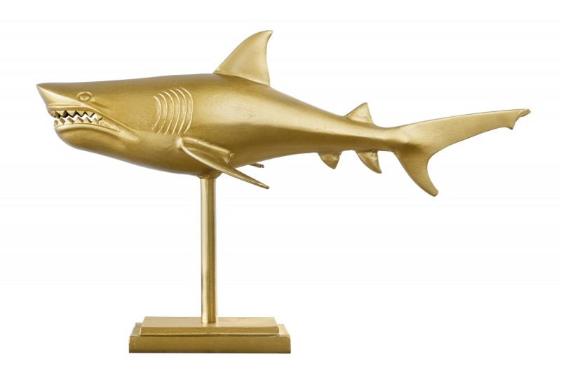 Skulptura SHARK GOLD 70 CM  Doplňky a dekorace 42988