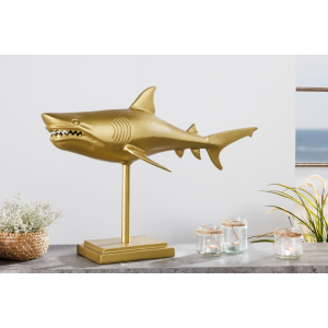 Skulptura SHARK GOLD 70 CM  Doplňky a dekorace 42988