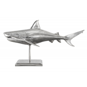 Skulptura SHARK SILVER 100 CM  Doplňky a dekorace 42985