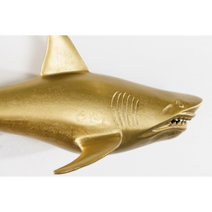 2SET nástěnná dekorace SHARK GOLD 70 CM  Doplňky a dekorace 42984