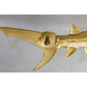 2SET nástěnná dekorace SHARK GOLD 70 CM  Doplňky a dekorace 42984