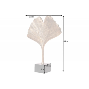 Skulptura GINKGO LEAF 34 CM zlatá  Doplňky a dekorace 41785