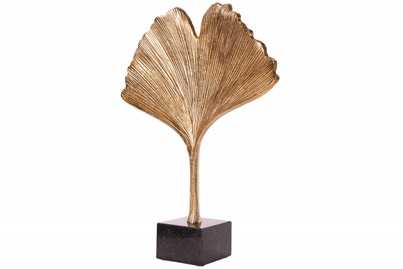 Skulptura GINKGO LEAF 34 CM zlatá  Doplňky a dekorace 41785