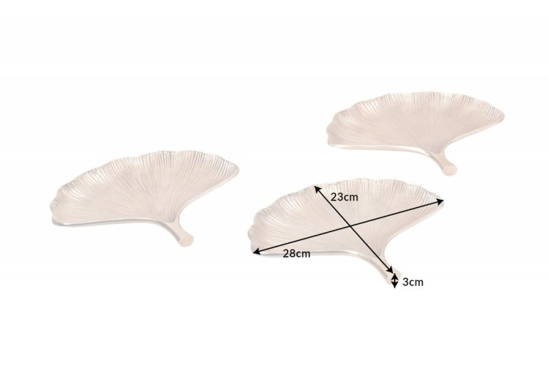 3SET mísa dekorační GINKGO zlatá  Doplňky a dekorace 41779