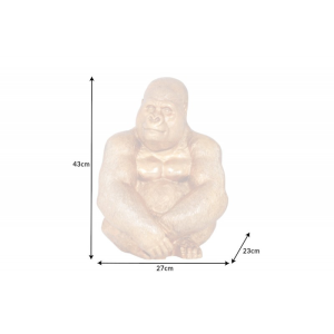 Soška GORILA 43 CM zlatá  Doplňky a dekorace 41687