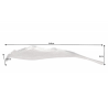 Mísa LEAF 64 CM stříbrná  Doplňky a dekorace 41270