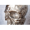 Nástěnná dekorace SKULL 40 CM stříbrná  Doplňky a dekorace 38383