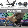 SISIGAD Hoverboard Hoverkart Černá karbon  Elektrické koloběžky 0638457107288