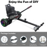 SISIGAD Hoverboard Hoverkart Černá karbon  Elektrické koloběžky 0638457107288