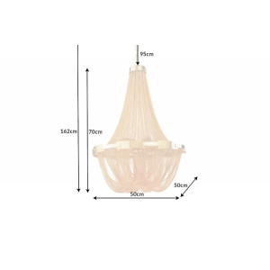 Stropní svítidlo ROYAL 70 CM zlaté  Stropní a závěsná svítidla 42002