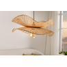 Stropní svítidlo ORGANIC LIVING 70 CM přírodní bambus dvojitý vějíř  Doplňky a dekorace 44523