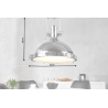 Stropní svítidlo INDUSTRIAL 45 CM stříbrné  Doplňky a dekorace 22856