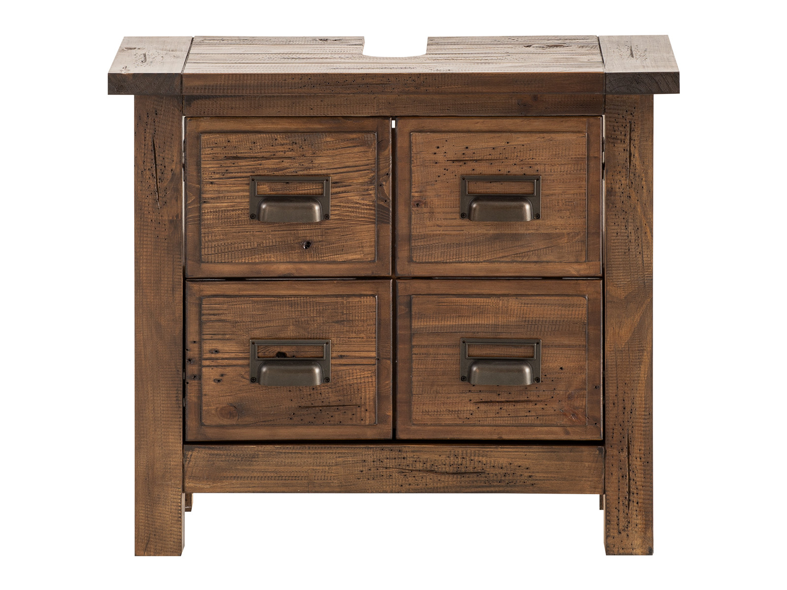 Skřínka pod umyvadlo Kankun z recyklované borovice  Zrcadla MHA2299