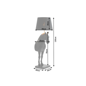 Lampa BLACK BEAUTY 130cm, černá  Doplňky a dekorace 6530082