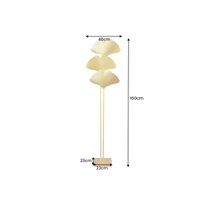 Stojací lampa GINKGO 160 CM zlatá  Doplňky a dekorace 42690