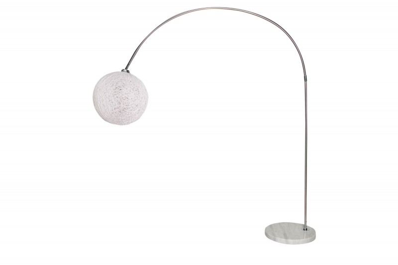 Stojací lampa COCOON 205 CM bílá  Doplňky a dekorace 40685