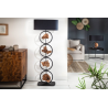 Stojací lampa ELEMENTS 147 CM černá masiv akácie  Doplňky a dekorace 40398