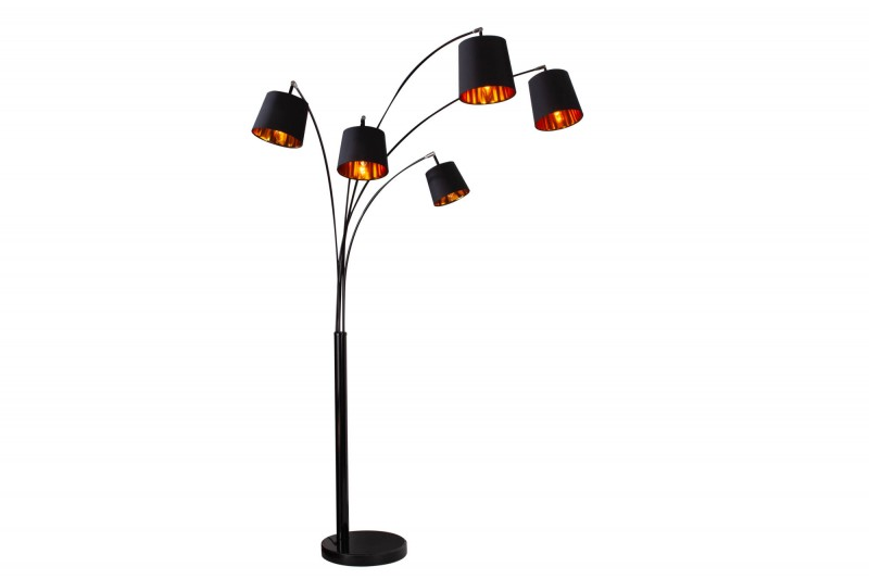 Stojací lampa LEVELS 202 CM BLACK GOLD  Doplňky a dekorace 40036